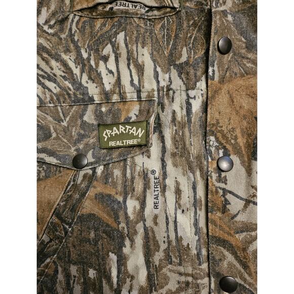 Vintage Spartan Realtree Bomber Jacket Up cycled "The System Dont Work" Artist L - Picture 4 of 7
